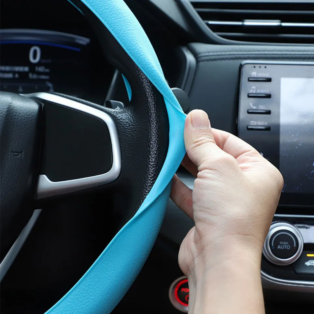 AutoCover® - Capa de Volante Antiderrapante Texturizada Premium