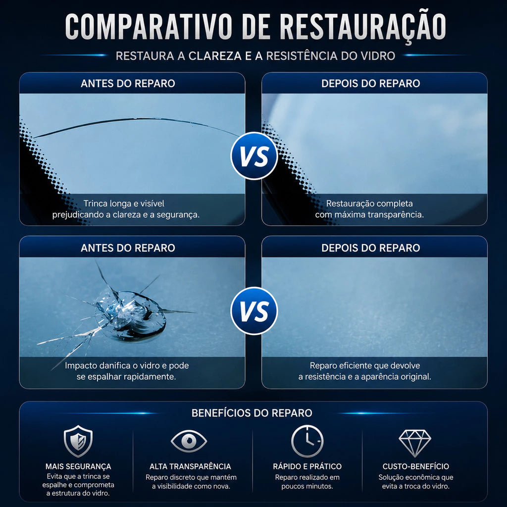 MagicGlass® - Kit Reparador De Vidros