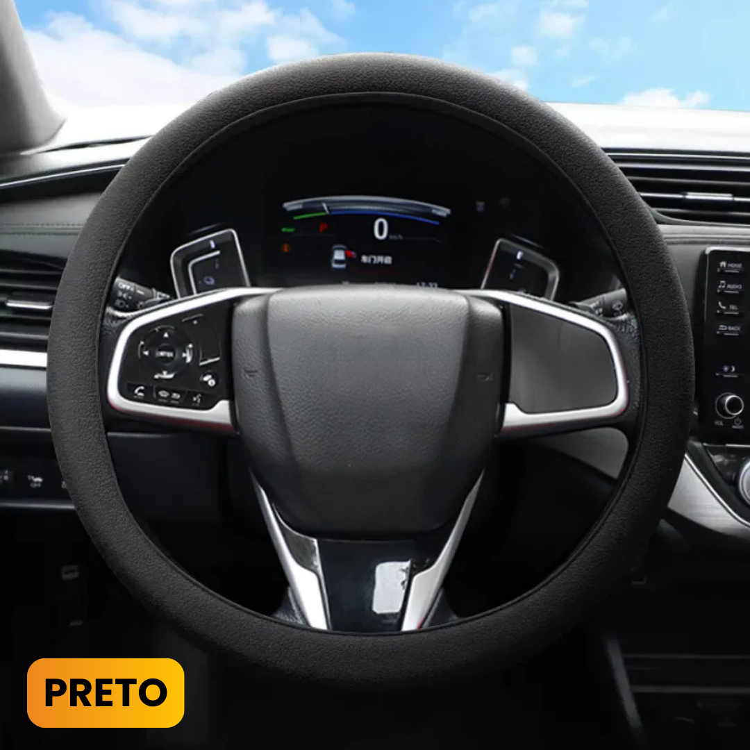 AutoCover® - Capa de Volante Antiderrapante Texturizada Premium