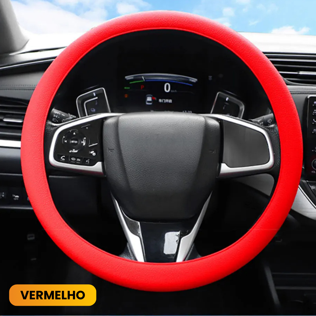 AutoCover® - Capa de Volante Antiderrapante Texturizada Premium