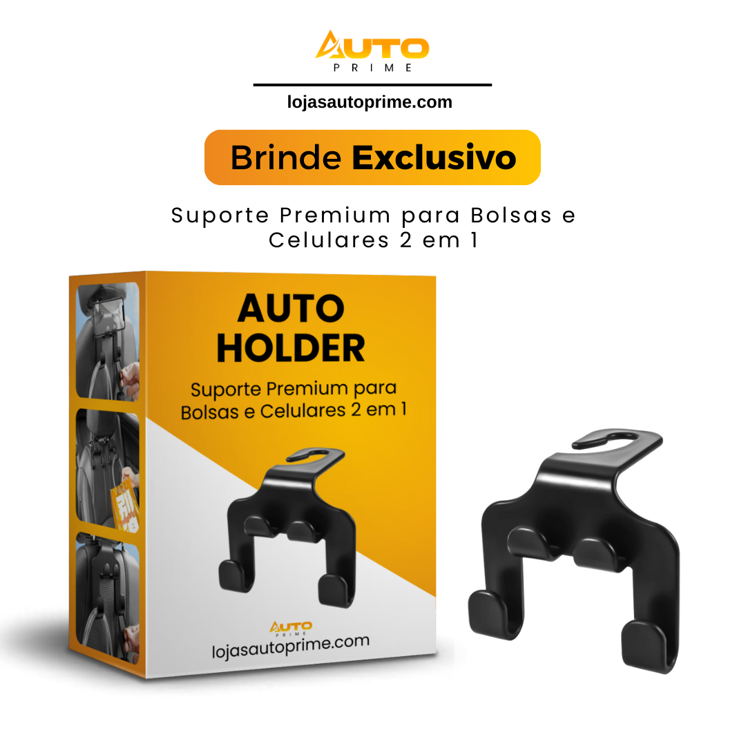 AutoHolder® - Suporte Premium Para Bolsas e Celulares 2 em 1