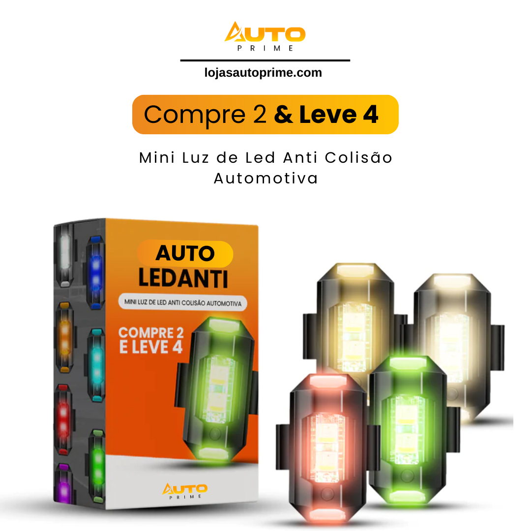AutoLedanti™ - Mini Luz de LED Anti Colisão Automotiva - (Compre 2 e Leve 4)