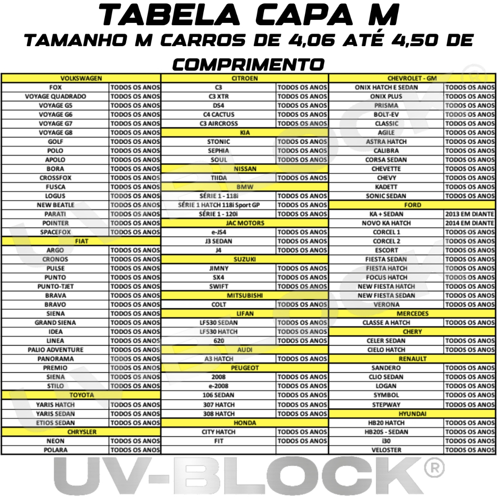 UV-BLOCK - Capa Impermeável Para Sol, Chuva e Poeira - 100% Anti-UV - Sem Forro