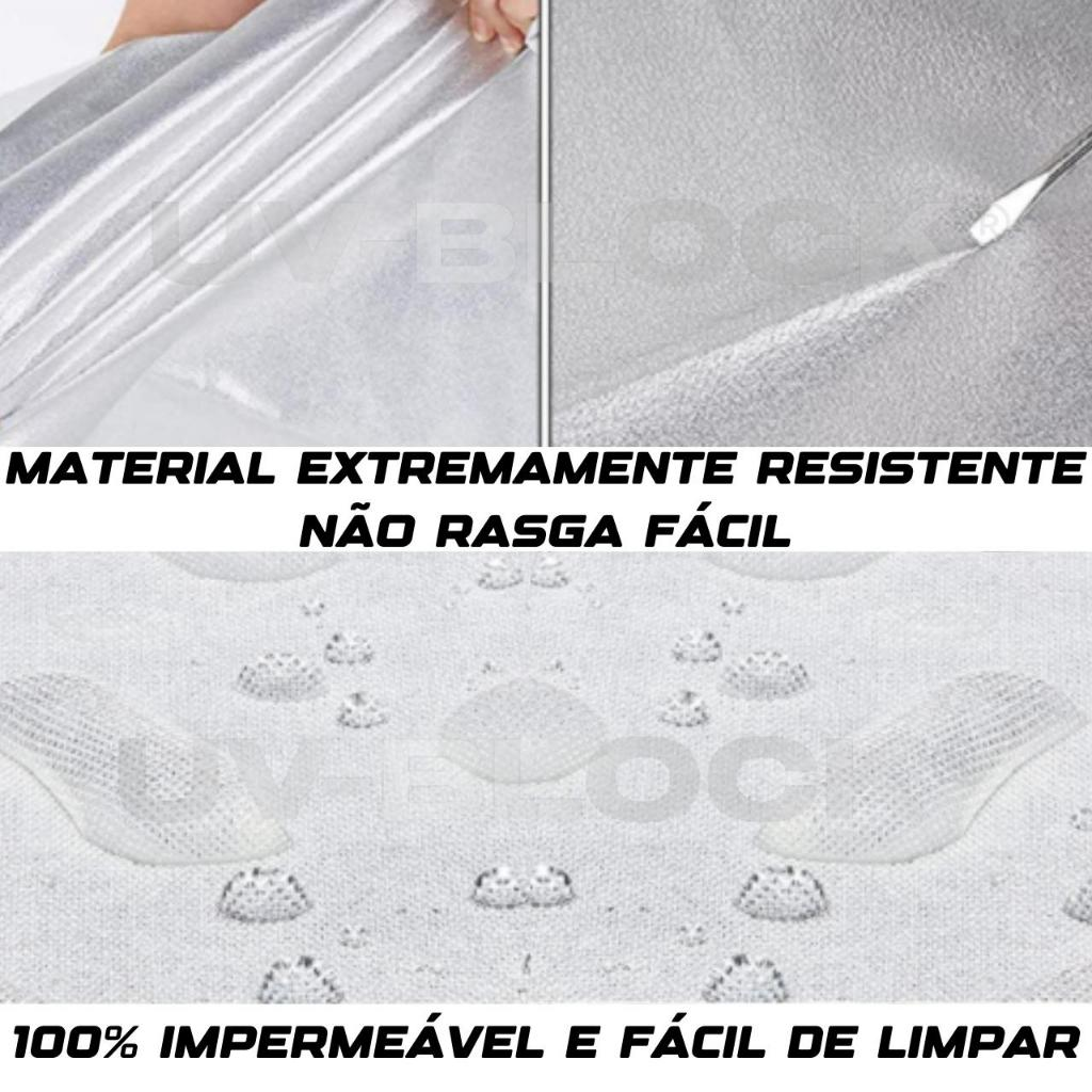 Capa Carro Impermeável Protege Sol Chuva Poeira P M G UV-BLOCK 100% Anti-Uv Sem Forro