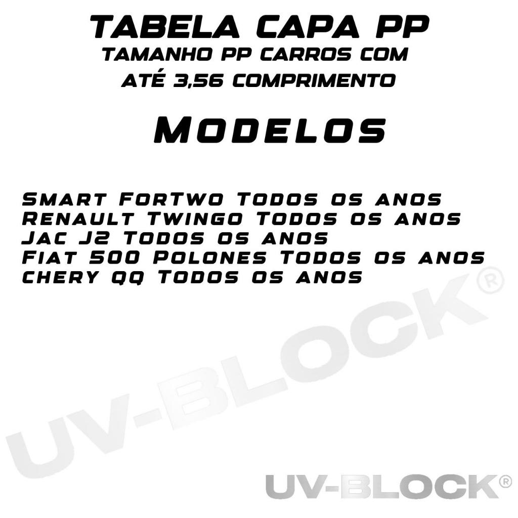 UV-BLOCK - Capa Impermeável Para Sol, Chuva e Poeira - 100% Anti-UV - Sem Forro