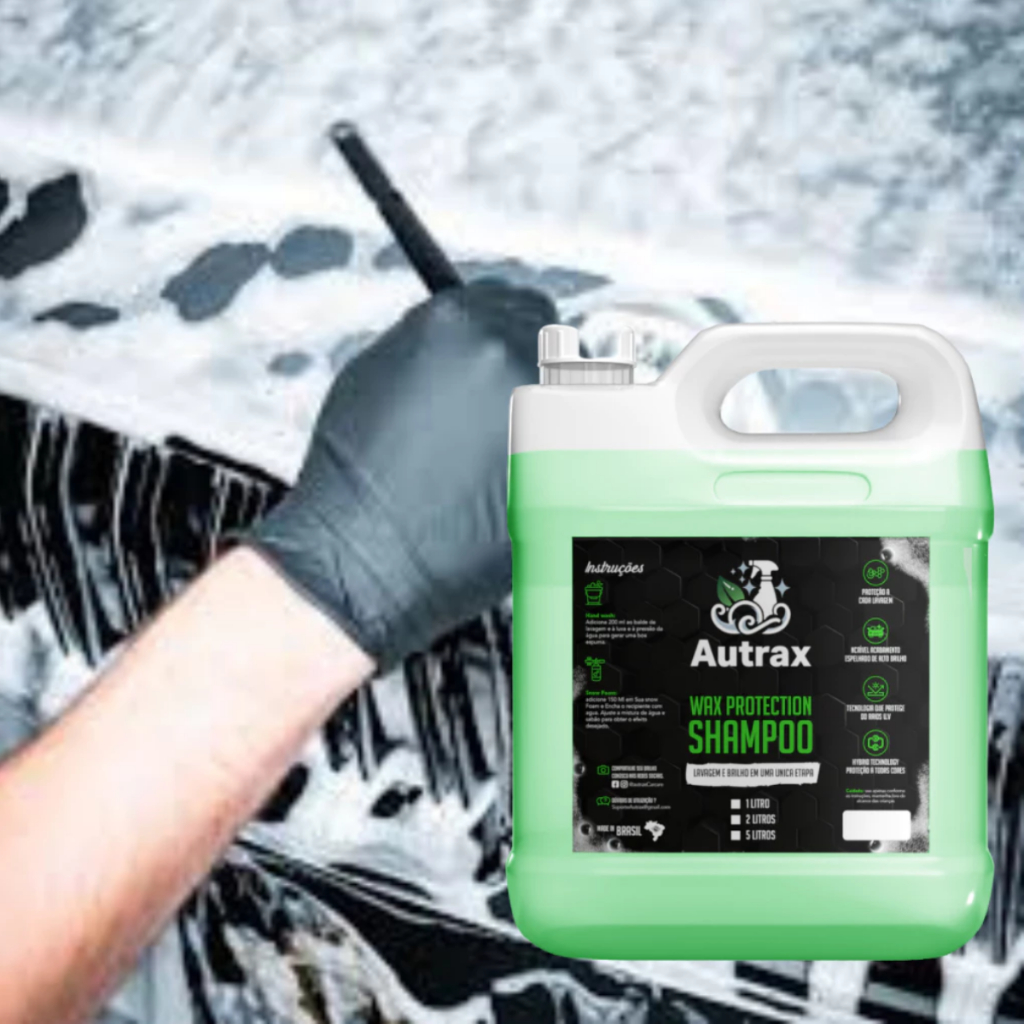 Shampoo Automotivo AUTRAX - Com Cera De Carnaúba - 5 Litros