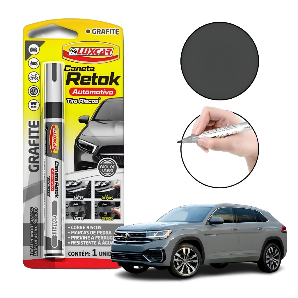 Caneta Reparadora De Pintura Tira Risco De Carro E Motos Luxcar