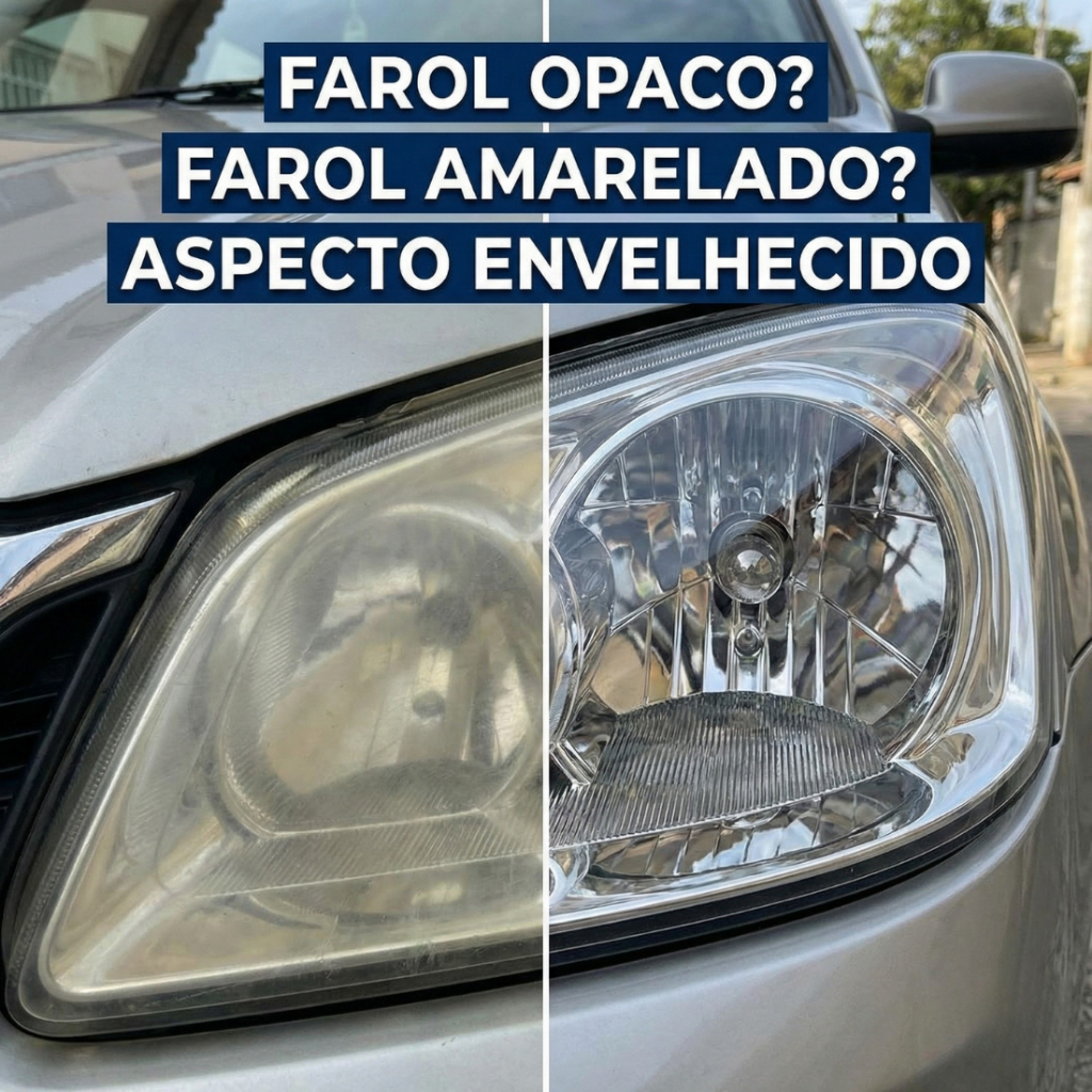 Revitalizador de Farol MD Car – Remove Amarelado, Fosco e Opacidade dos Faróis - 60 ml