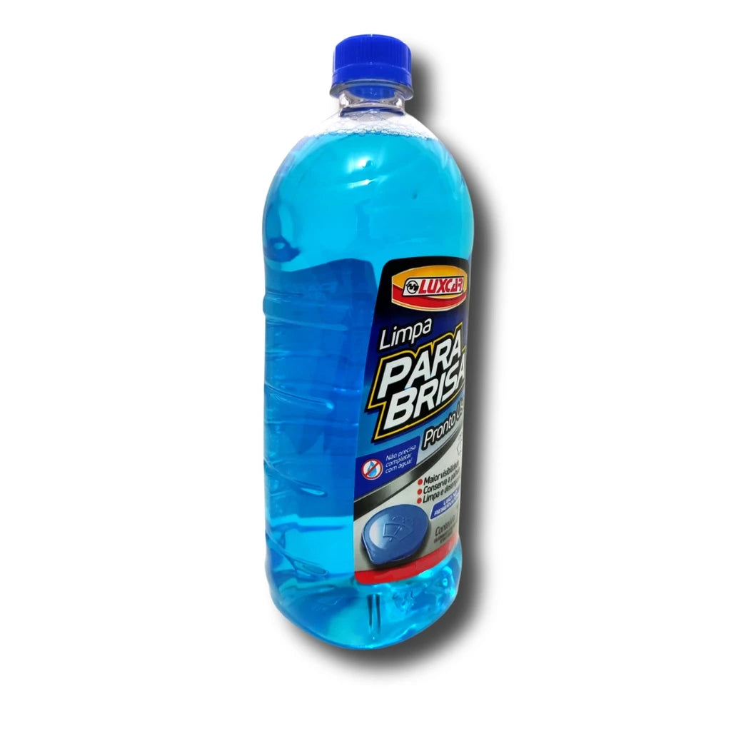 Fluído Luxcar Limpa Para-Brisa - 1 Litro - Desengordura Cristaliza e da Brilho