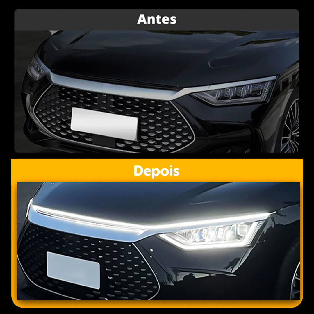 AutoLight® - Fita de LED Dinâmica Para Capô de Carro