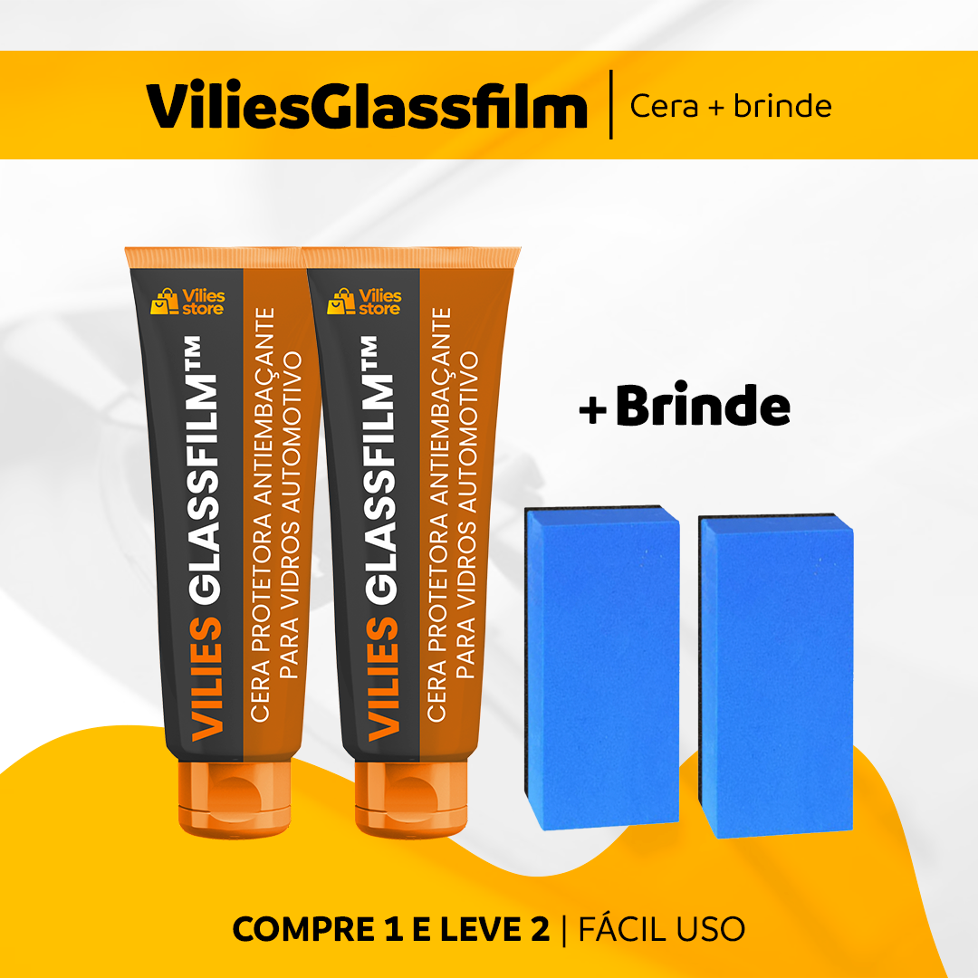 AutoFilm® - Cera Protetora Antiembaçante para Vidros Automotivo (Compre 1 e Leve 2)