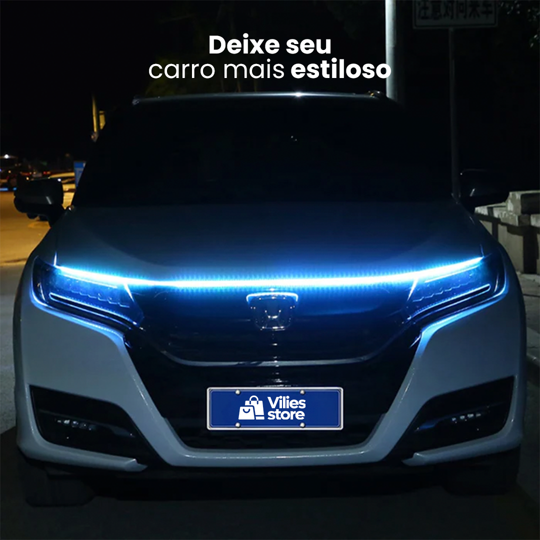 AutoLight® - Fita de LED Dinâmica Para Capô de Carro
