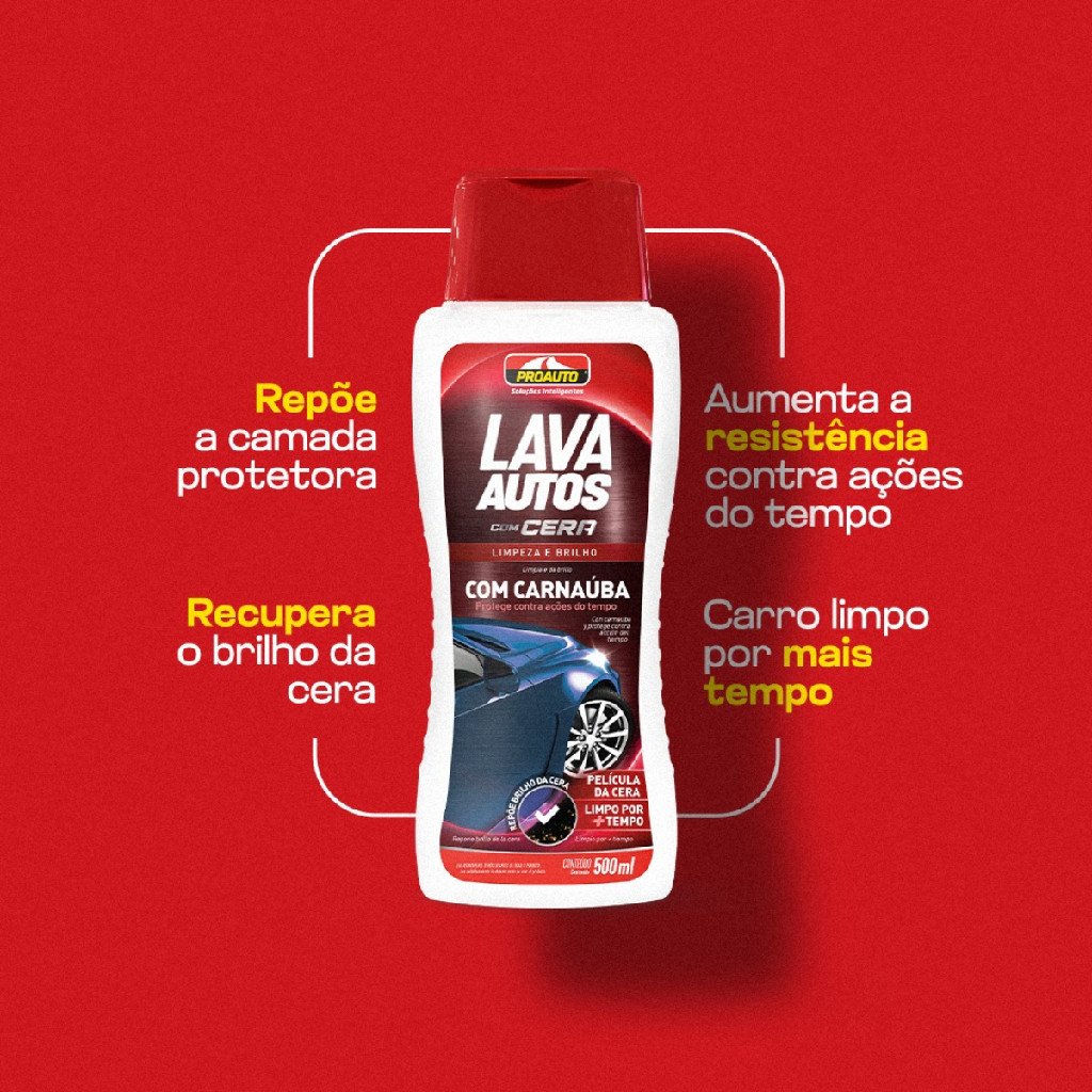 Kit ProAauto Lava Autos Com Brilho