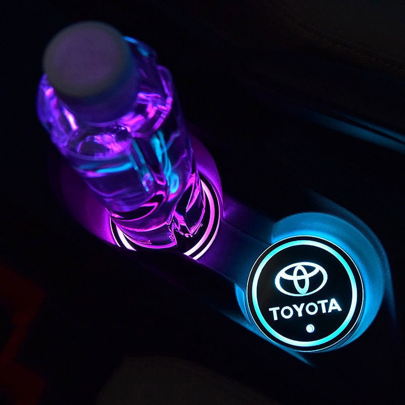 AutoLed - Suporte Para Copo Com Led Em Acrílico Resistente