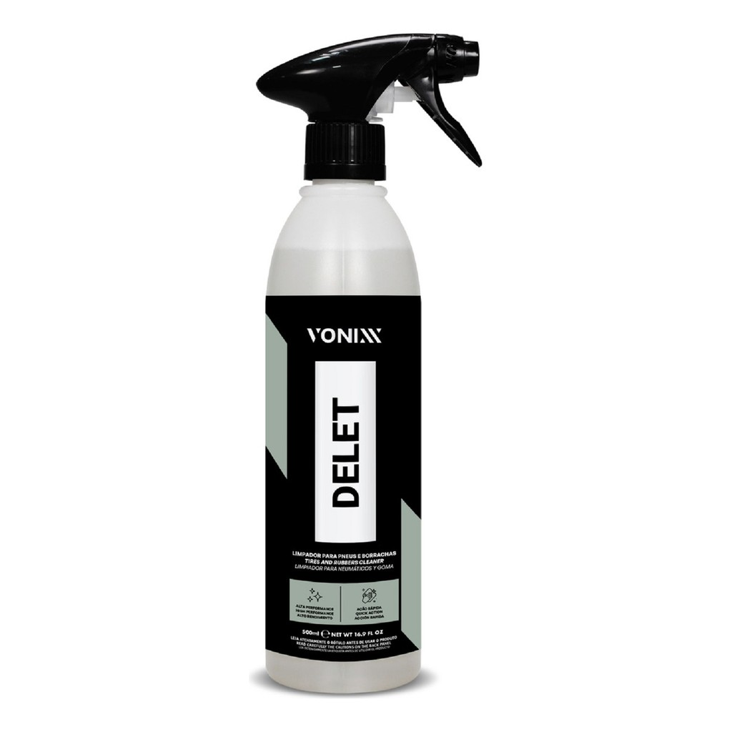 Delet Vonixx - Limpador para Pneus e Borrachas 500 ml