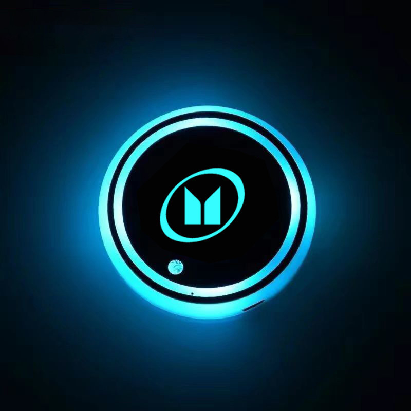 AutoLed - Suporte Para Copo Com Led Em Acrílico Resistente