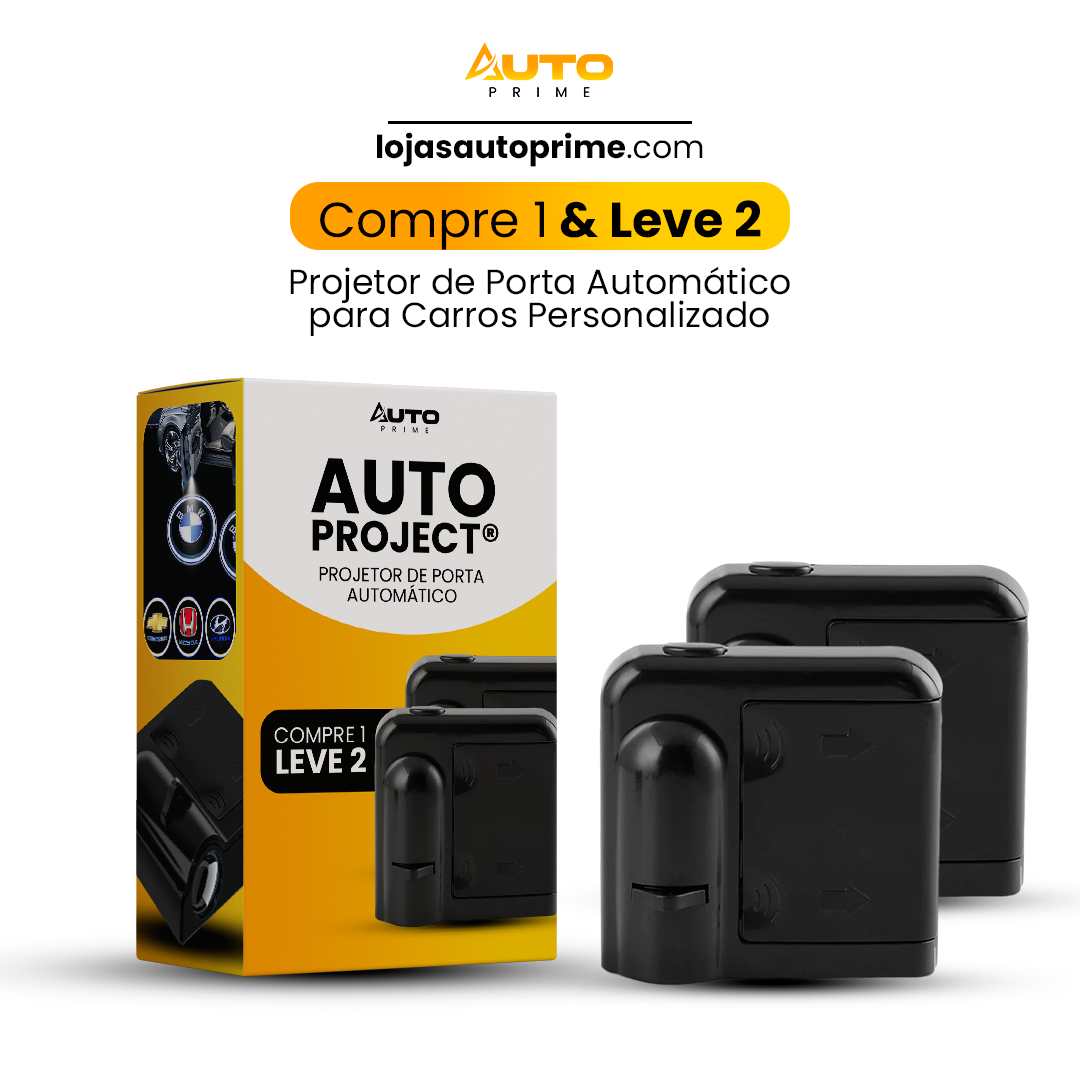 AutoProject® - Projetor de Porta Automático para Carros Personalizado (Compre 1 e Leve 2)