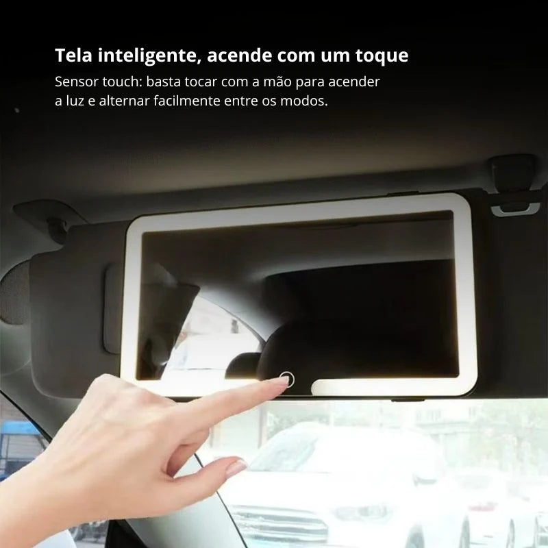 Espelho De LED Para Quebra-Sol