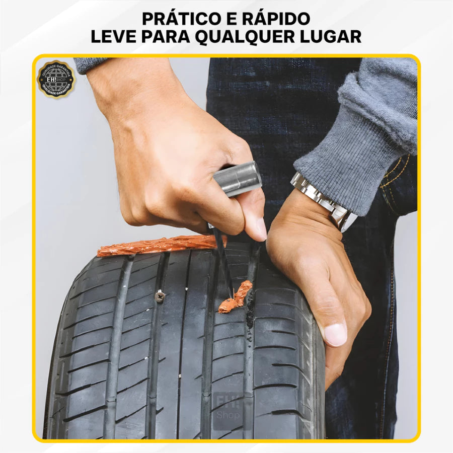 ReparoFlexy - Kit Reparo de Pneu Sem Câmara de Ar Para Carros e Motos