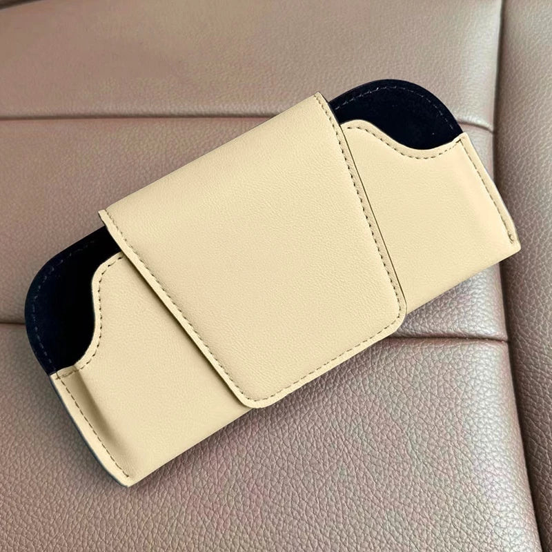 ViliesGlasses® - Porta Óculos Automotivo com Aba Magnética