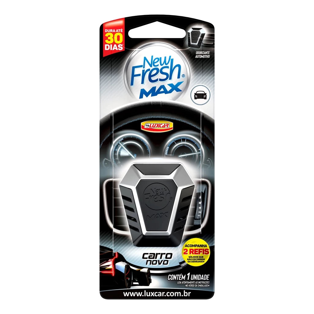 Aromatizante New Fresh Max - Cheirinho Para Carro Fragrâncias Luxcar