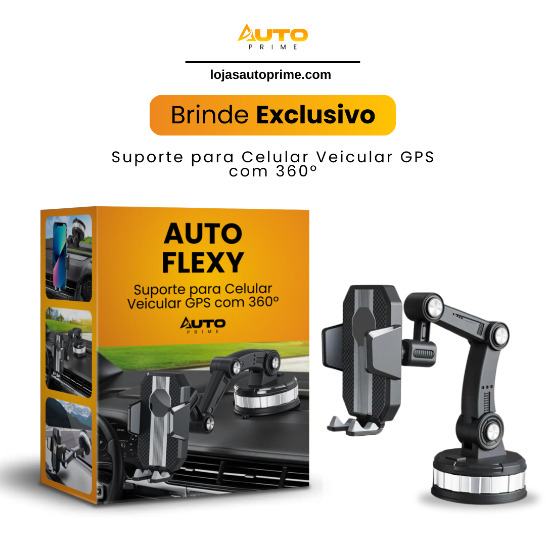 AutoFlexy - Suporte Celular Veicular GPS - 360°