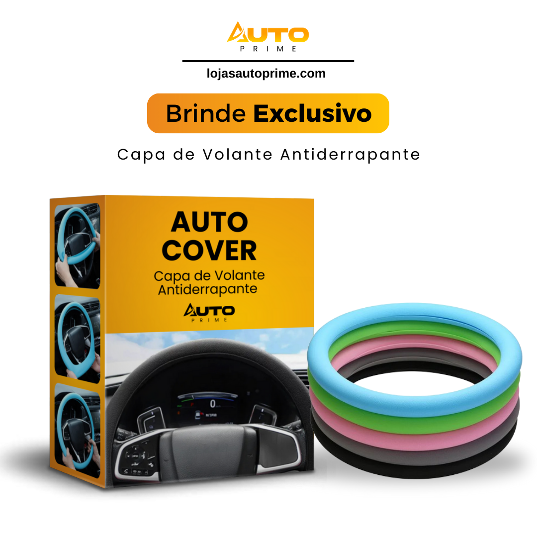 AutoCover® - Capa de Volante Antiderrapante Texturizada Premium