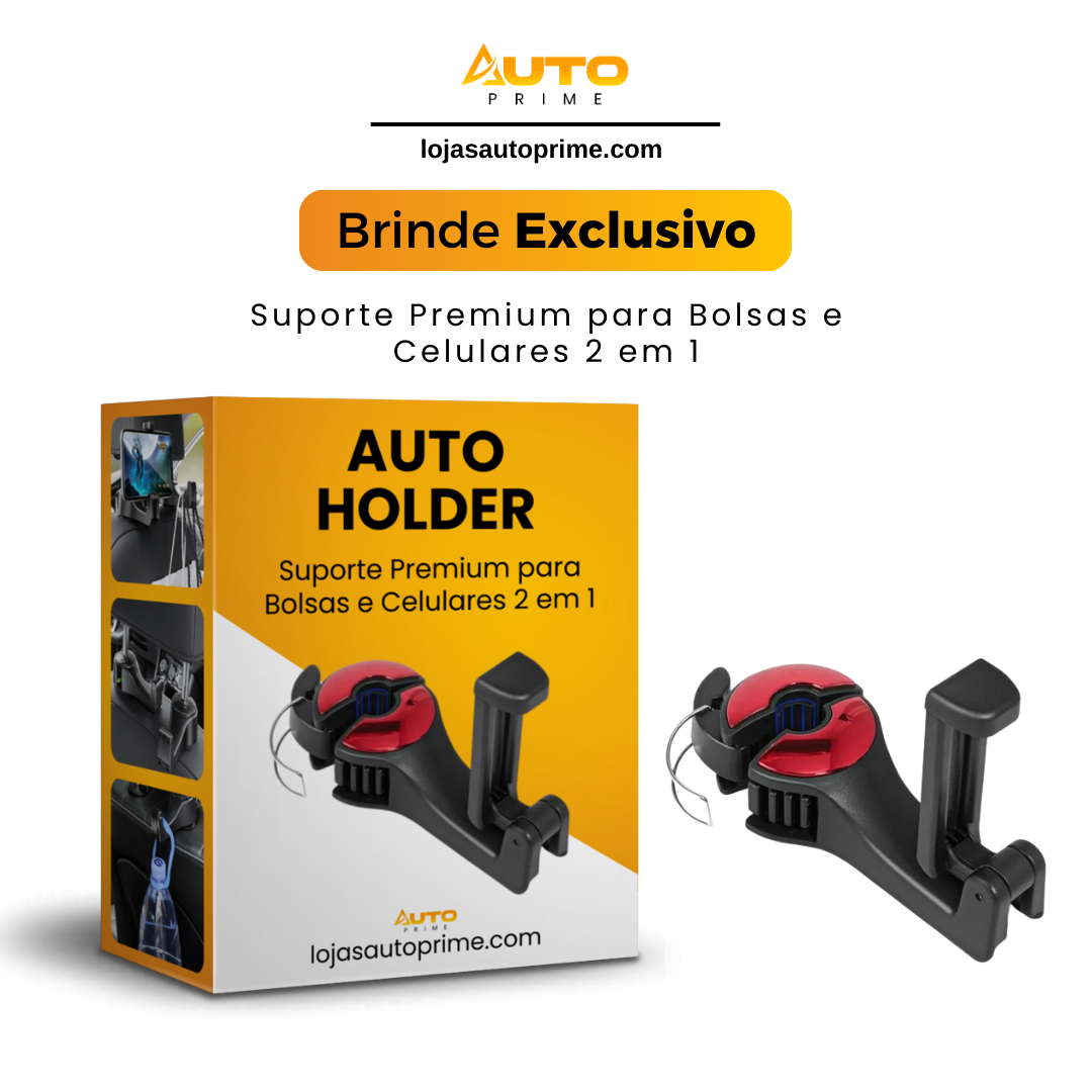 AutoHolder® - Suporte Premium para Bolsas e Celulares 2 em 1