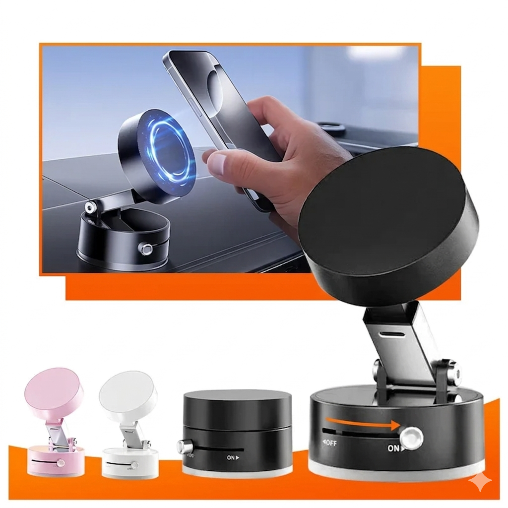 AutoMag® - Suporte Magnético 360° - Fixação Ultra Forte