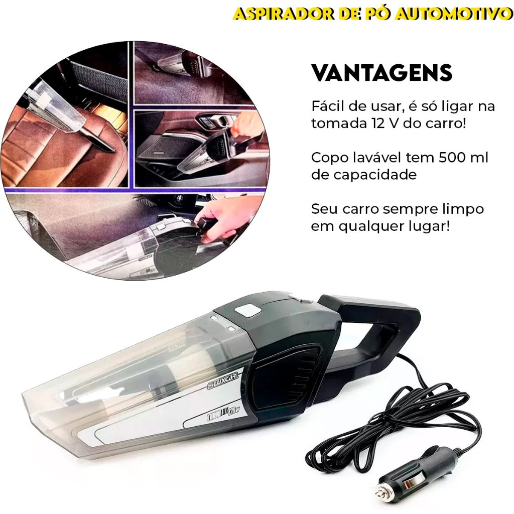 TurboLux - Aspirador de Pó Automotivo Luxcar 120W