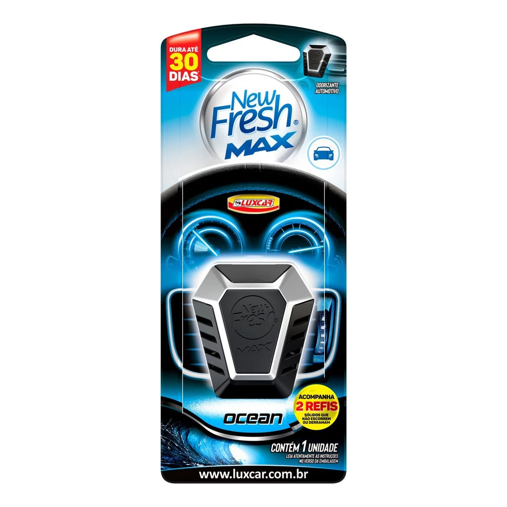 Aromatizante New Fresh Max - Cheirinho Para Carro Fragrâncias Luxcar