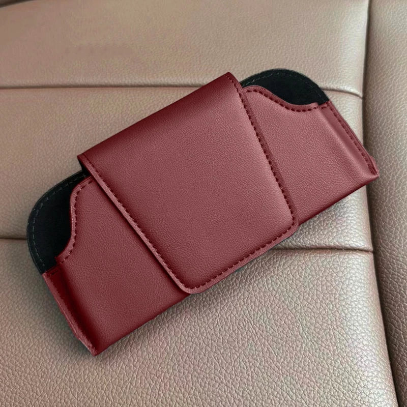ViliesGlasses® - Porta Óculos Automotivo com Aba Magnética