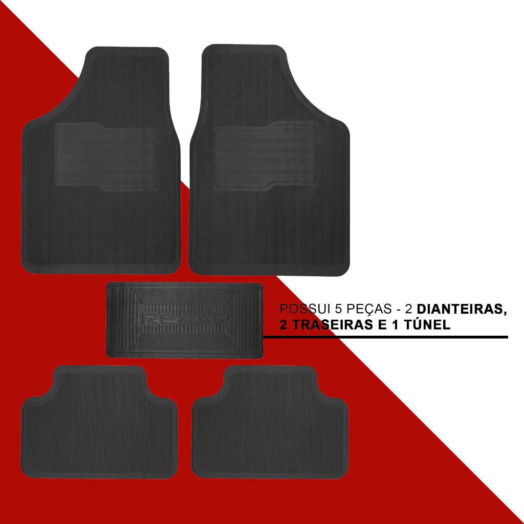 Kit Tapete Automotivo Universal - Versátil De Borracha Resistente + Brinde Exclusivo