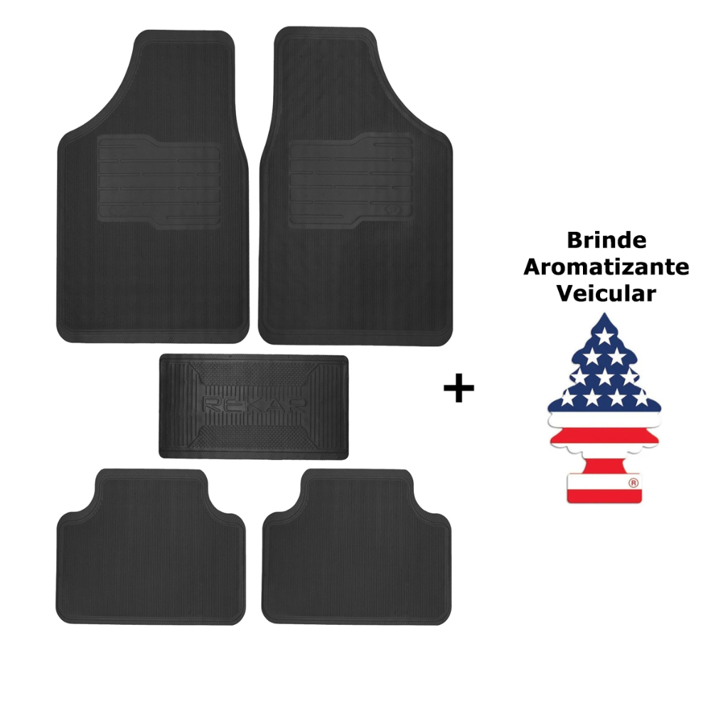 Kit Tapete Automotivo Universal - Versátil De Borracha Resistente + Brinde Exclusivo