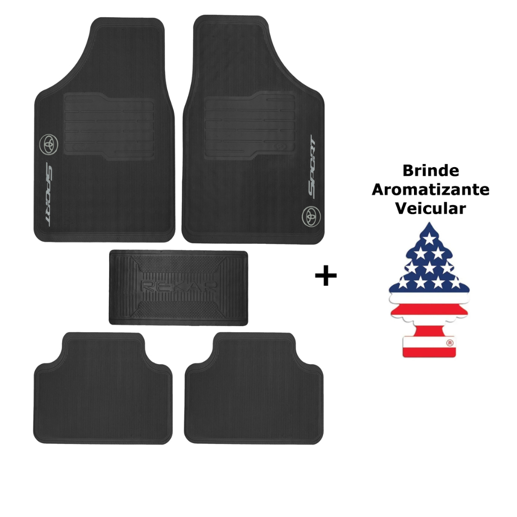 Kit Tapete Automotivo Universal - Versátil De Borracha Resistente + Brinde Exclusivo
