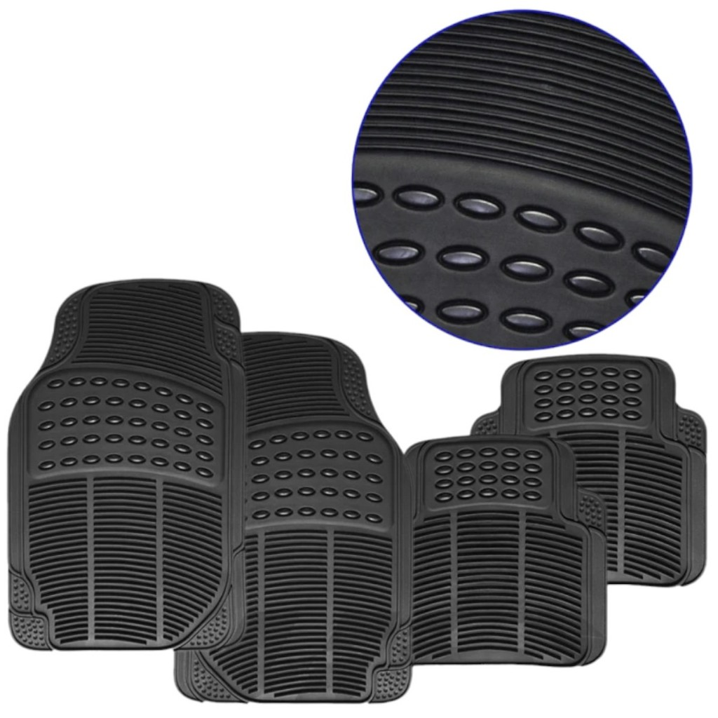 Kit Carpete Automotivo De Borracha PVC Reforçado