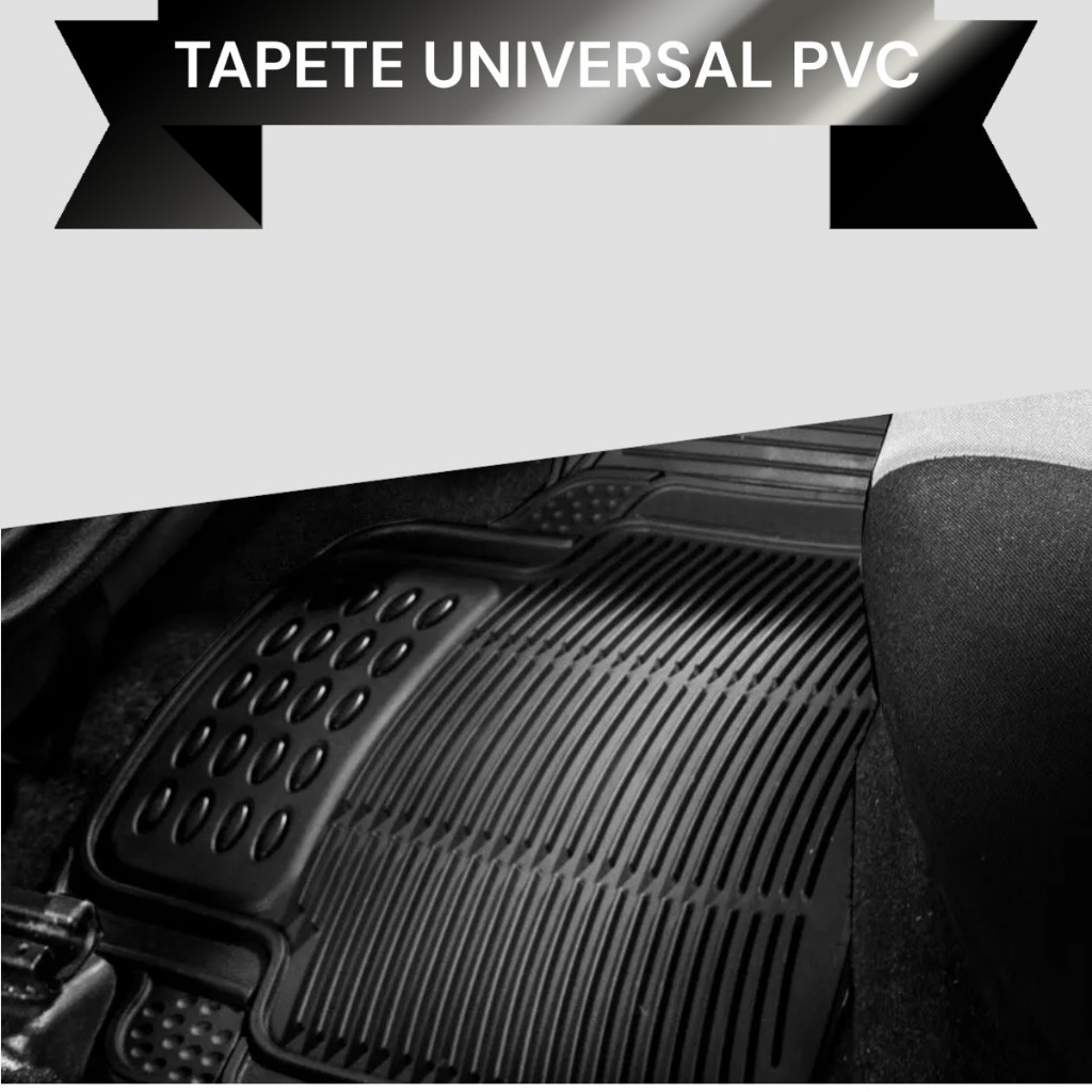 Kit Carpete Automotivo De Borracha PVC Reforçado