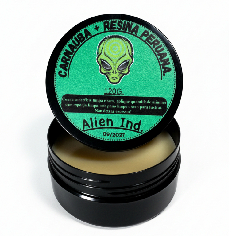 Cera Alien - Revitalizadora de Painel, Plástico, Para-Choque, Vinil, Borracha e Couro