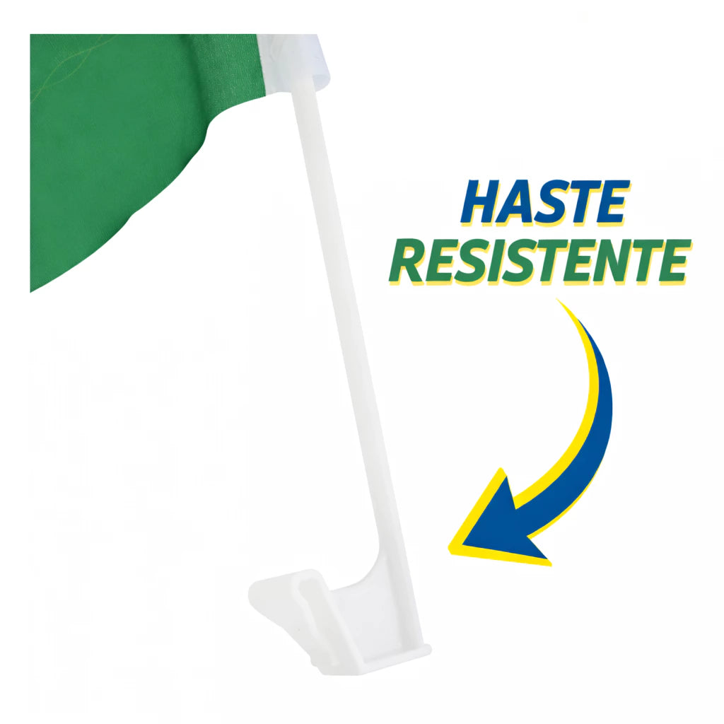 Suporte De Bandeirinha Do Brasil - Haste Para Janela