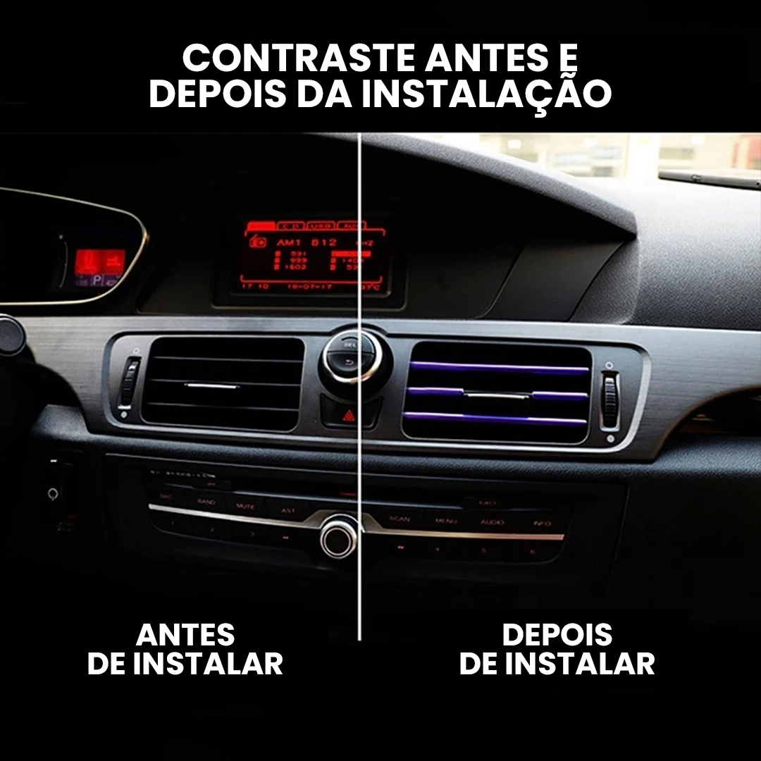 AutoFillet® - Filete Cromado de PVC para Saída de Ar-Condicionado (Compre 5 e Leve 10)