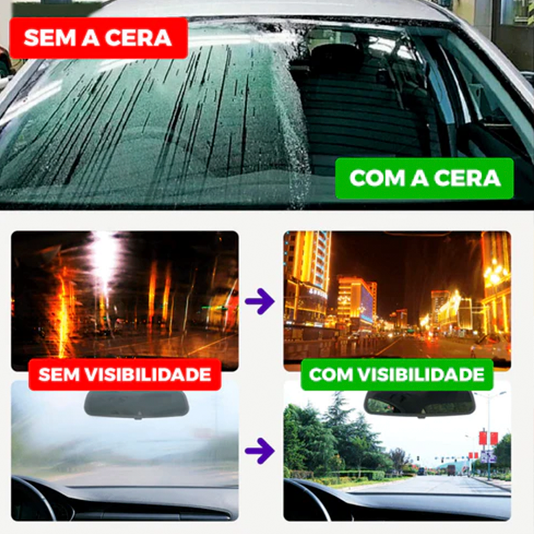 AutoFilm® - Cera Protetora Antiembaçante para Vidros Automotivo (Compre 1 e Leve 2)