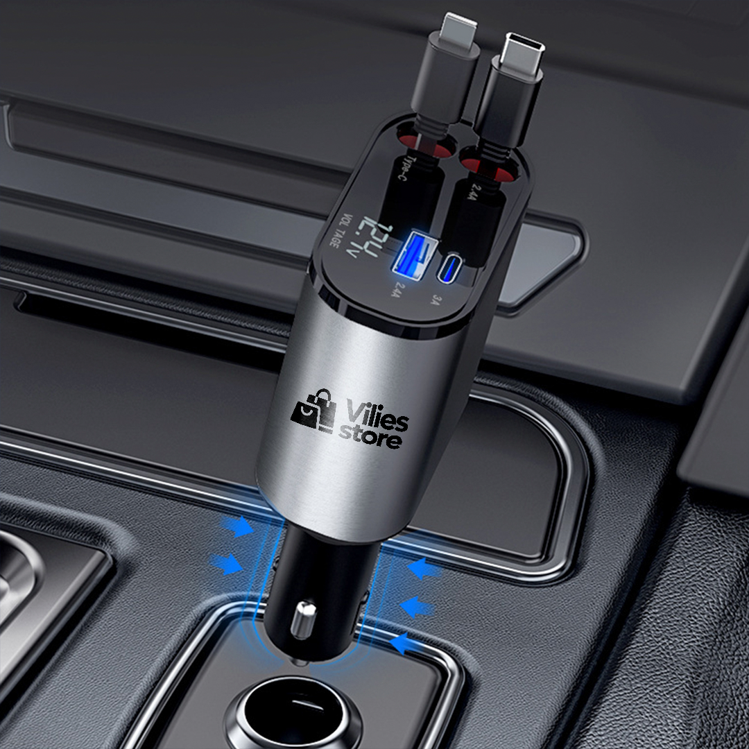 AutoCharge® - Carregador Retrátil Ultra Rápido