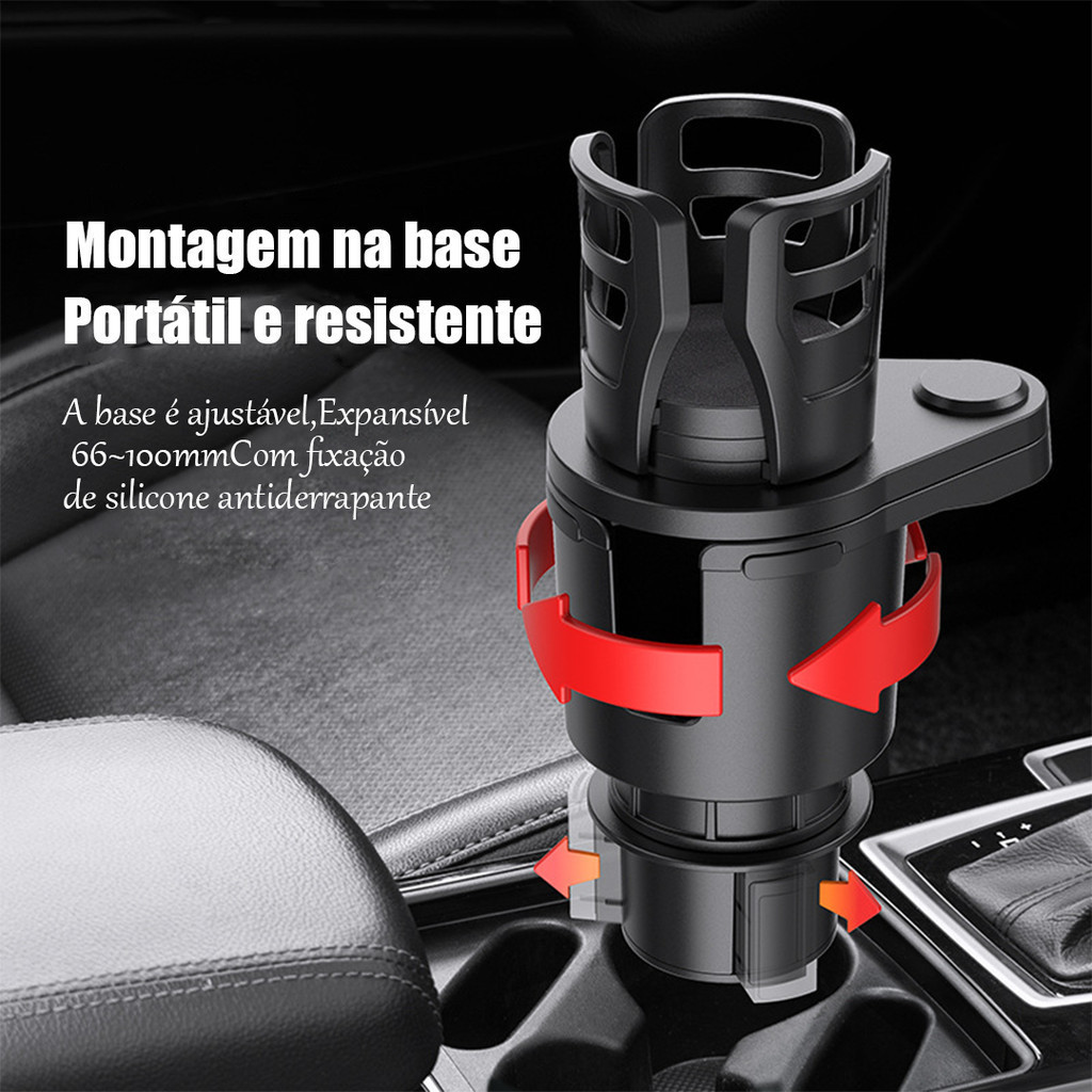 AutoCup - Suporte De Copo Com Rotação 360º 