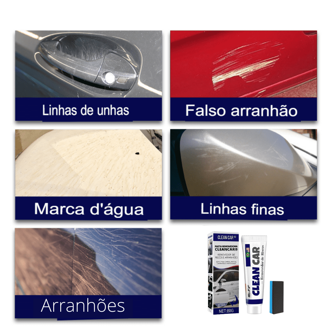 CleanCar® - Pasta Removedora de Riscos e Arranhões (Compre 1 leve 2)