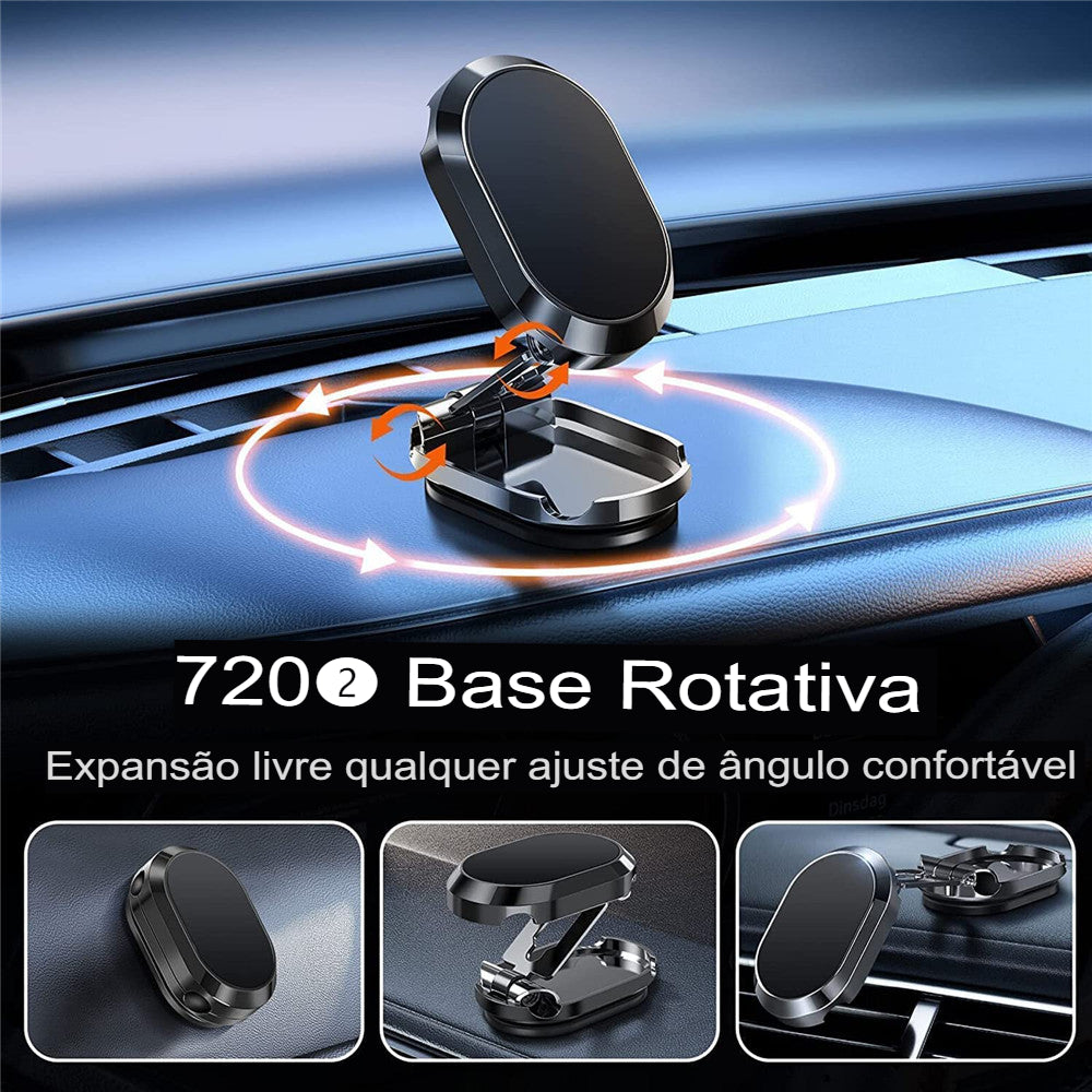 MagneticFLexy - Suporte Magnético para Celular Automotivo - COMPRE 1 e LEVE 2 + BRINDE EXCLUSIVO