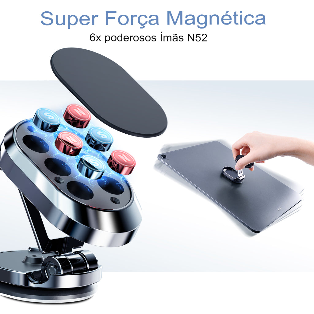 MagneticFLexy - Suporte Magnético para Celular Automotivo - COMPRE 1 e LEVE 2 + BRINDE EXCLUSIVO