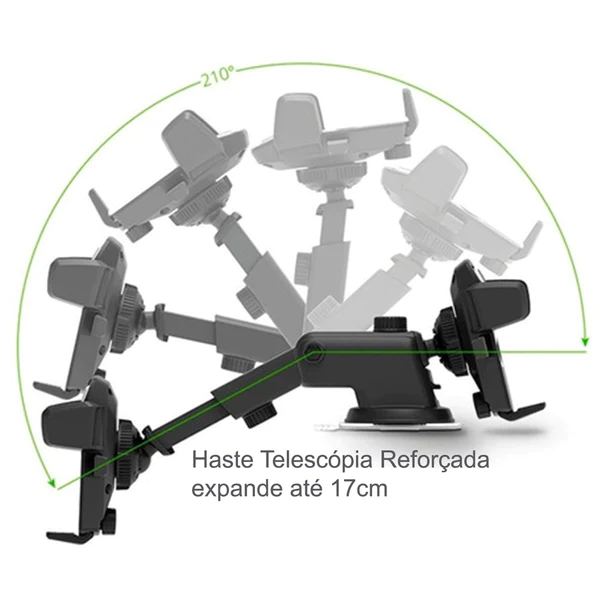 SupportFlexxy - Suporte Para Celular Veicular GPS - 360°